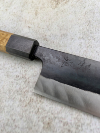 Fukushima 暗い Kurai Kuroichi, Aogami #2, Nakiri (groentemes) 165 mm, eik handvat