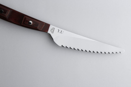 Mitsuboshi Nagomi set 2 steak knives, 90 mm  Black and Red pakkawood handle-