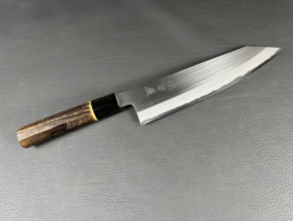 Mutsumi Hinoura Ajikataya SS Polished Kiritsuke (chef’s knife), 210 mm - octagonal -