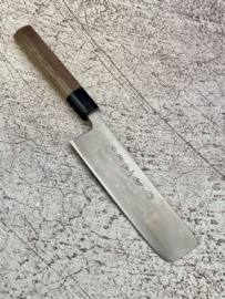 Kikuichi Ginsan #3 Nakiri Sanmai, Walnoot octagonaal heft  -170 mm-