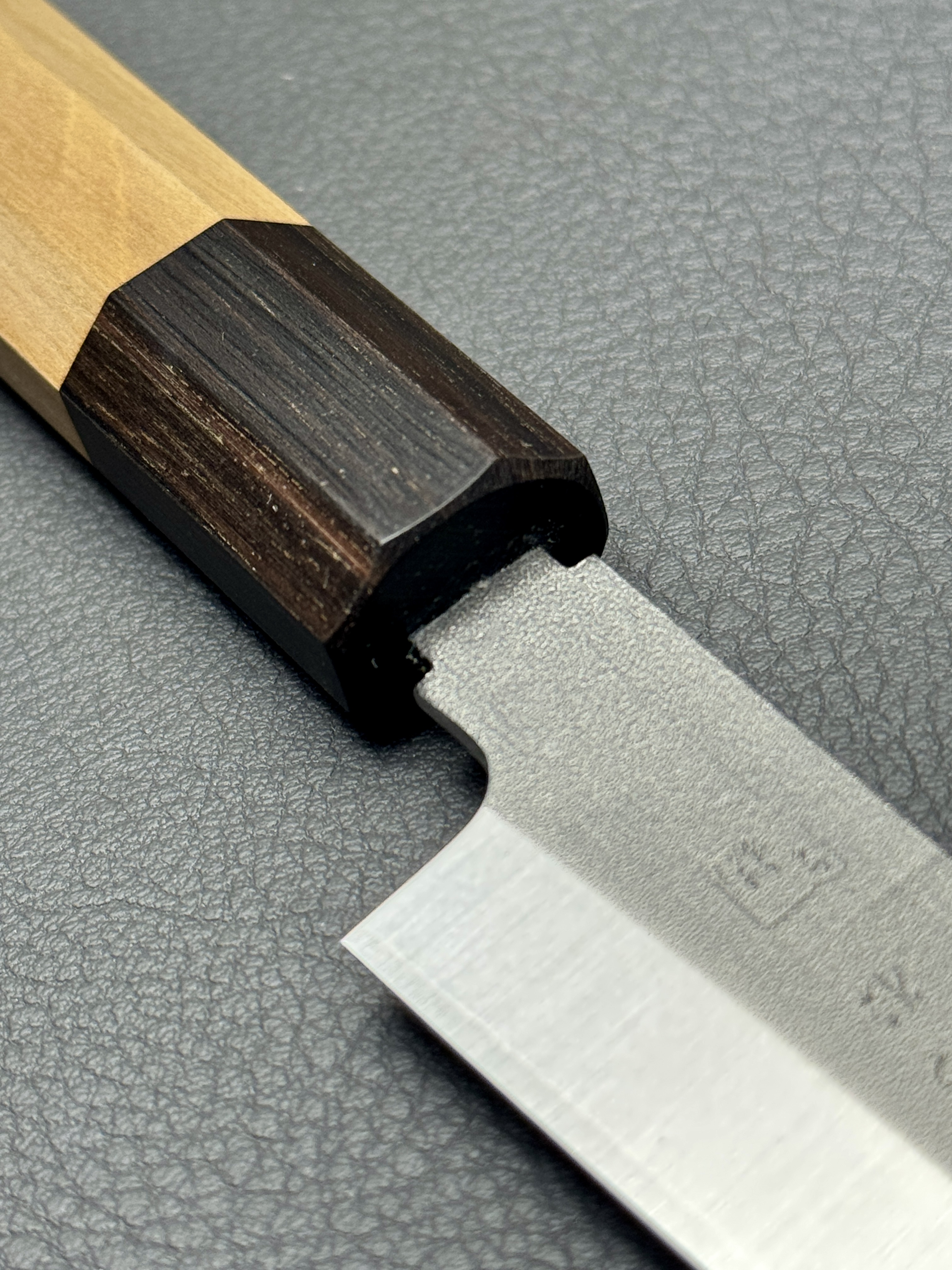 Konosuke Sanjo GS+ Nashiji wa-petty (office knife), 150 mm, Ho octagonal with Ebony