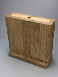 Magnetic Knife block for 4-8 knives -Oak Deluxe - (size L)