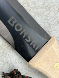 Bonsai Japans HoriHori tuinmes - semi-serrated - carbonstaal (niet-roestbestendig)-