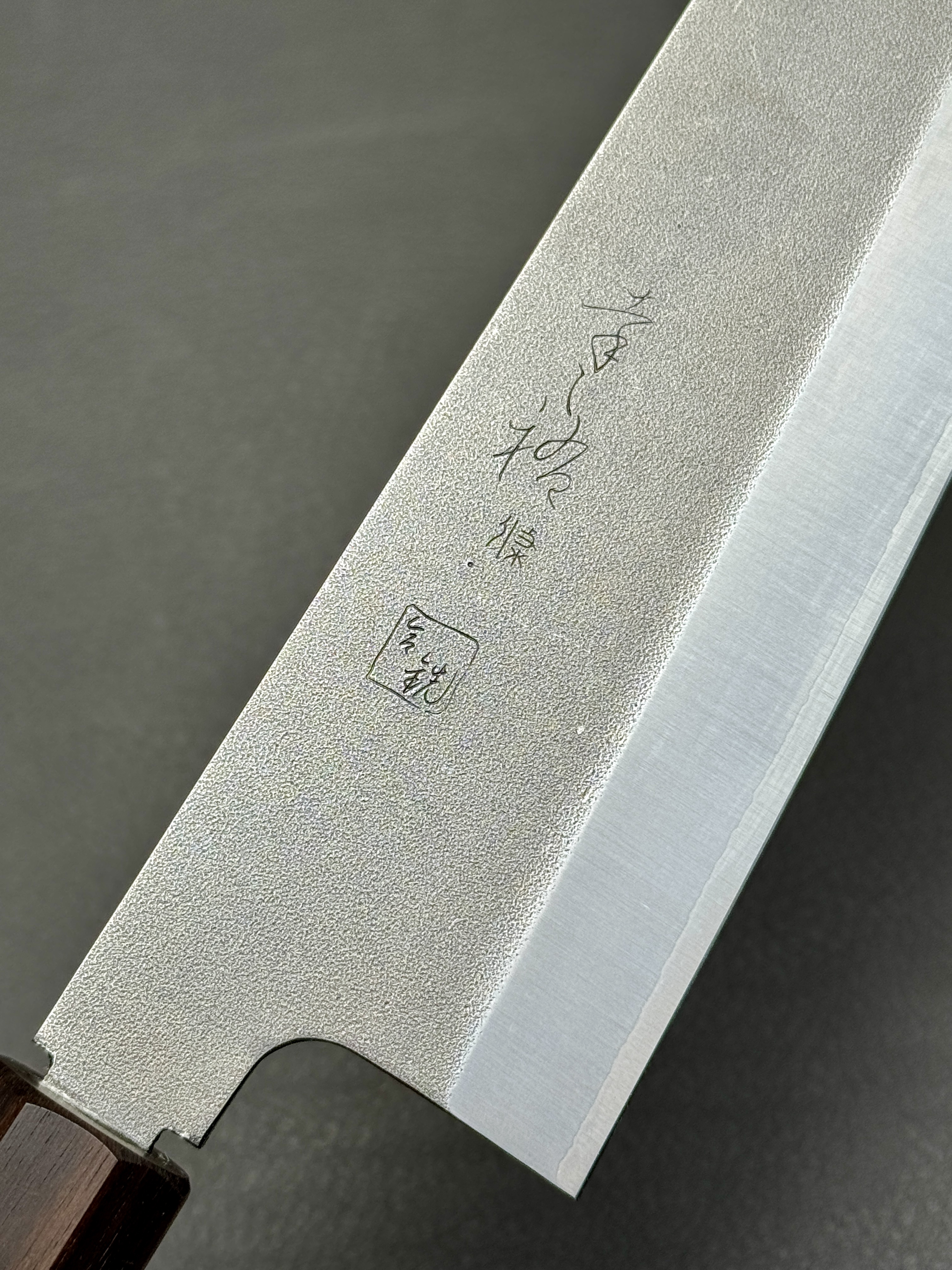 Konosuke Sanjo GS+ Nashiji wa-gyuto (chef's knife), 240 mm, Ho octagonal with Ebony