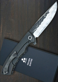 Nigara SG2 Tsuchime Damascus Folding Knife G10 Handle