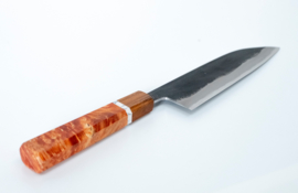 CUSTOM Takeo Murata Kurouchi Aogami #1 santoku (universal knife), 165 mm