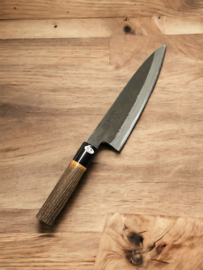 Chozaburo x Hinoura Kuroichi Gyuto (chef’s knife), Shirogami, stainless clad. 180 mm