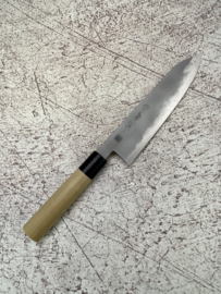 Kikuichi Kokaji White #1 Gyuto Sanmai, ovaal Magnolia heft  -210 mm- + Saya