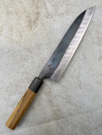 Fukushima 暗い Kurai Kuroichi, Aogami #2, Gyuto (Chef's knife) 210 mm, oak handle