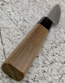 Kikuichi Ginsan #3 Petty Sanmai, Walnoot octagonaal heft  -80 mm-