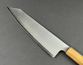 Kagemitsu Tetsukage kogashi ōku 鉄影, kiritsuke gyuto 210 mm (chef's knife), Aogami #2 - Burned oak handle -