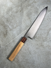 Kagemitsu 竜巻 Tatsumaki, Gyuto 210  mm (chefsmes), AUS10 damascus -Keyaki-