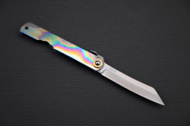 Motosuke Nagao Higonokami VG-10 Rainbow Titanium