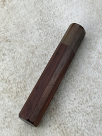 Traditional octagonal Rosewood handle - White Horn - (size L)