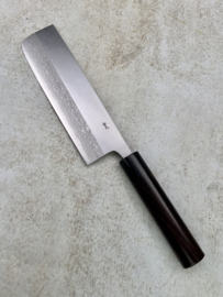 Muneishi Aogami Damascus Nakiri (groentemes), 165 mm