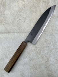 Hinokuni Shirogami #1 Gyuto kuroichi Sanmai, Oak octagonal -210 mm-