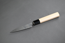 Konosuke HD-2 Wa-Petty (officemes), Octagonaal handvat, Honoki/zwart buffelhoorn, 120 mm -Saya-