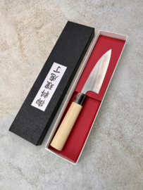 Kagemitsu 職人技 Shokunin-waza SRS13 Poederstaal Petty 105 mm (officemes) -Honoki-