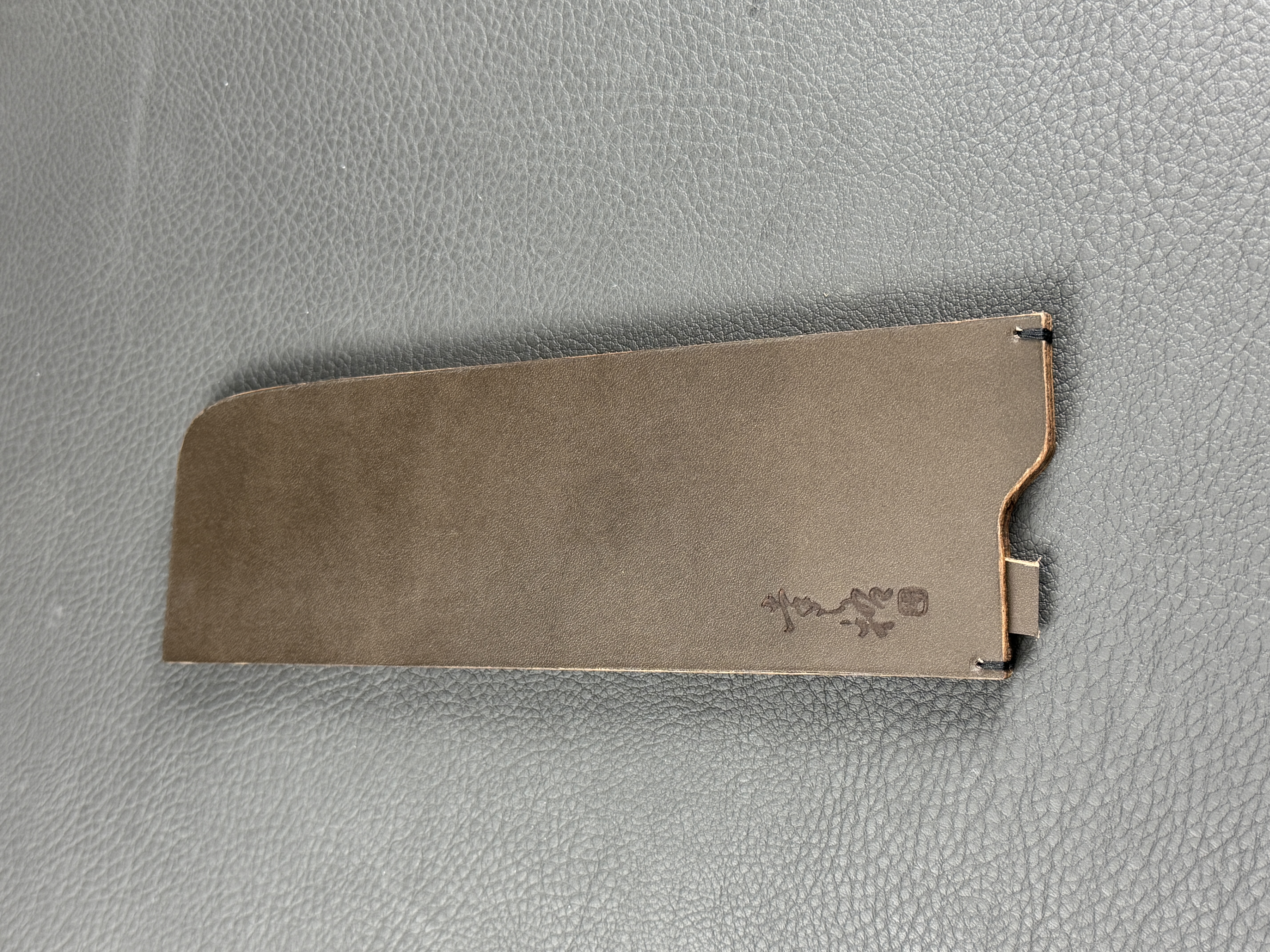 Konosuke Vegetable Tanned Leather Sheath HD2 Nakiri 180mm