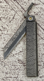 Osamu Tomita Higo Naifu Shiro Tsuchime -Ran Ba-, hammer forged.