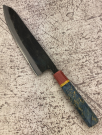 CUSTOM Kagemitsu Amefuri Kurouchi Aogami #1 Gyuto (chef's knife), 210 mm