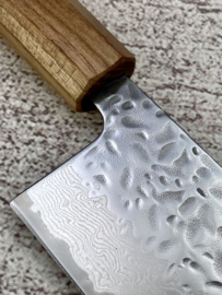 Kagemitsu 頂点 Chōten AUS10 Tsuchime damascus Nakiri 170  mm (Groentemes)