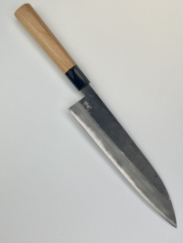 Tosa Arai Yami 闇 Aogami #2 Gyuto kuroishi (chef's knife), 210 mm -Sakura -