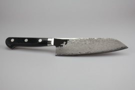 Takamura Uchigumo Suminagashi Santoku (universeel mes), 165 mm