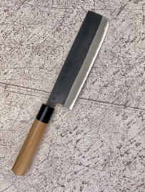 Muneishi Aogami SS clad Nakiri (vegetable knife), 165 mm -Kuroichi-
