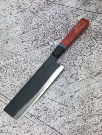 CUSTOM Tomita Kurouchi Aogami nakiri  (Groentemes ), 165 mm