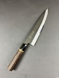 Mutsumi Hinoura Ajikataya Kuroichi Gyuto (chef’s knife), 240 mm -octagonal-