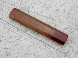 Traditional octagonal Honduras Rosewood handle - Red Pakka - (size M)
