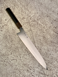 Konosuke MM Blue gyuto (chefsmes), 270 mm, Khii ebbenhout -met saya-