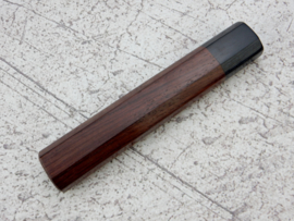 Traditioneel octagonaal Rosewood handvat - Black Pakka - (maat L)