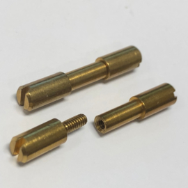 Corby bout (Corby Style Bolt) -Messing- 4mm x 3mm