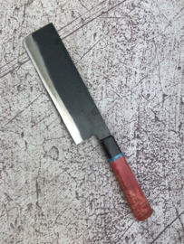 CUSTOM Tomita Kurouchi Aogami nakiri  (vegetable knife), 165 mm