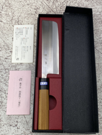 Gihei Zuika Nakiri Jigata ZDP189 (vegetable knife) 165mm -Keyaki handle-