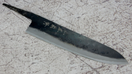 Kagemitsu Amefuri, Gyuto (chefsmes), 240 mm, Sanmai, Aogami #1 kern, -non-stainless cladding - geslepen.