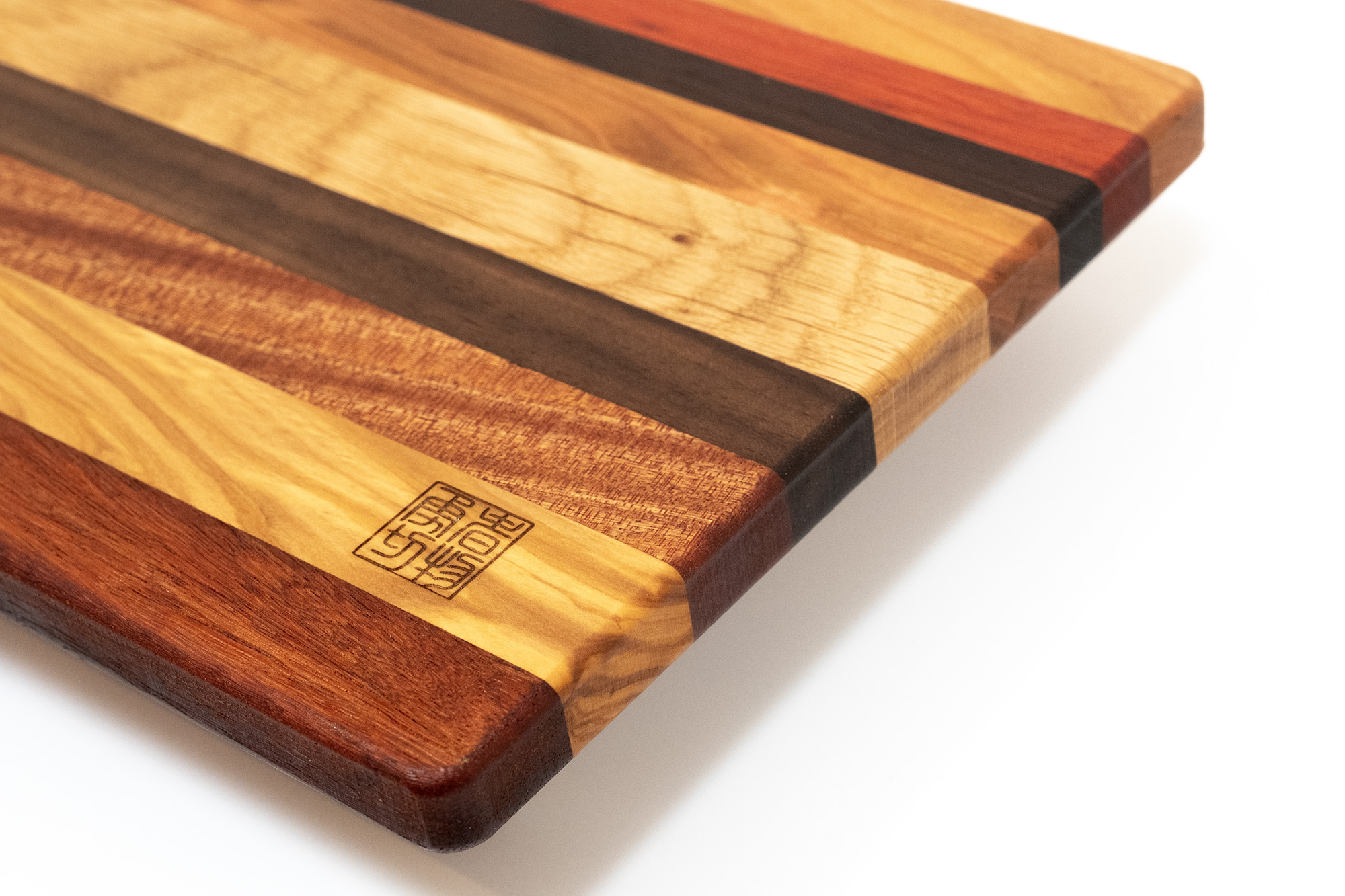 Unique cutting board (handmade), Olive, walnut, oak, cherry, wenge, padouk, mahogany