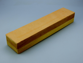 Leather Strop on wooden base -Handmade in own workshop-