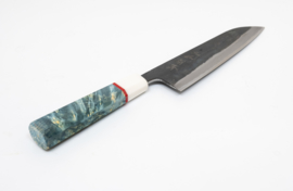 CUSTOM Kagemitsu Amefuri Kurouchi Aogami #1 Santoku (Universeel mes), 210 mm