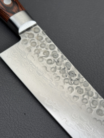 Miya Bun VG-10 Tsuchime damascus Santoku (universal knife)