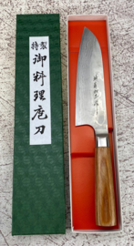 Kamo VG-10 Suminagashi Santoku (universeel mes), 170 mm