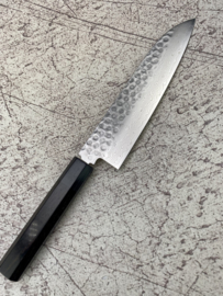 Tsunehisa Shāpu VG-10 Tsuchime damascus Santoku 185 mm (universeel mes)