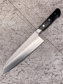 Kagemitsu Naname Santoku (universeel mes), Aogami, 180 mm