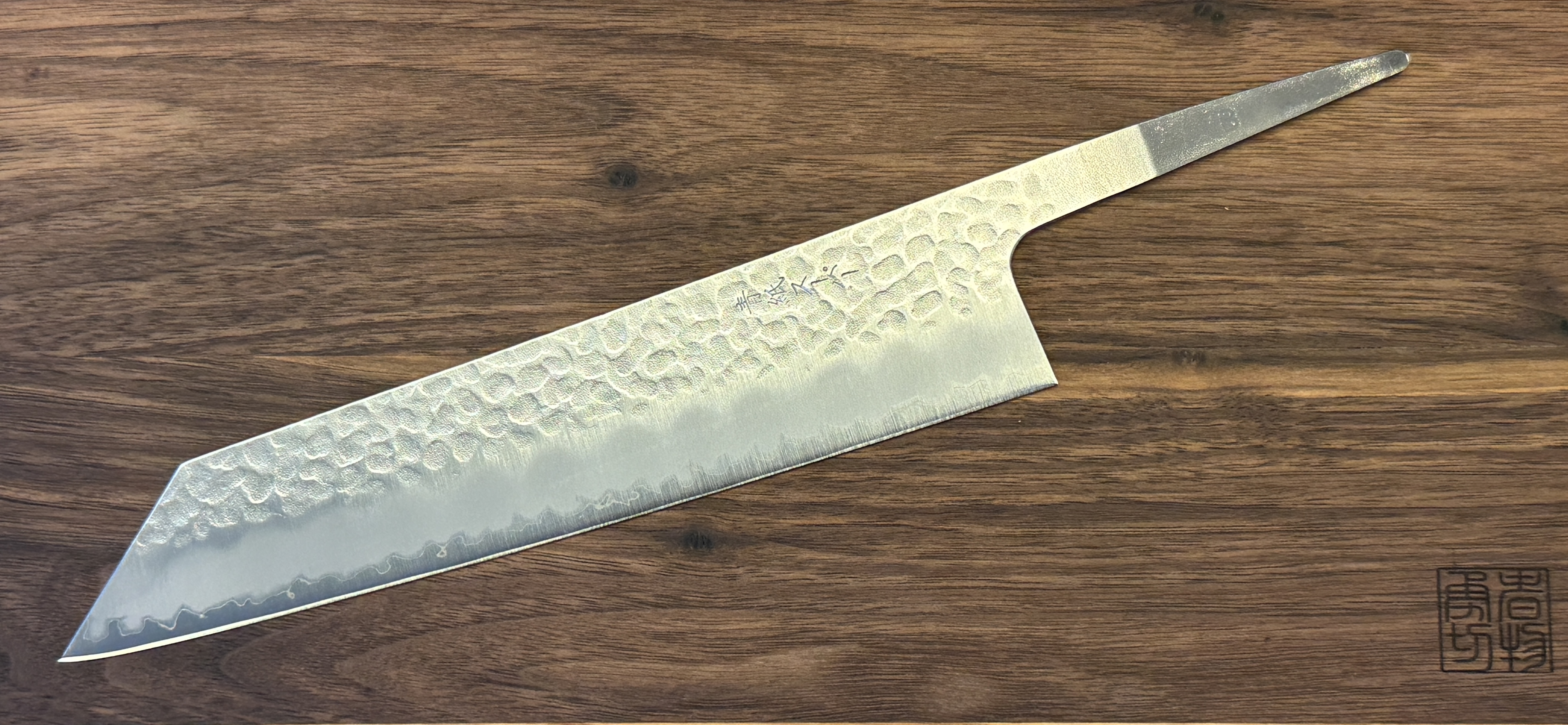 Kagemitsu Minogawa Kiritsuke Gyuto 210mm (chef's knife), Sanmai, Aogami Super, stainless cladding, sharpened, - blade only -