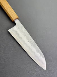 Sukematsu Nashiji, Santoku 165 mm (universal knife), ginsan steel