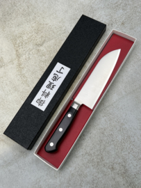 Kagemitsu 職人技 Shokunin-waza SRS13 Poederstaal Ko-santoku (universeel mes), 145 mm -westers handvat-