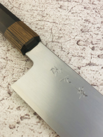 Konosuke MM Blue gyuto (chef's knife), 225 mm, Khii ebbenhout -with saya-