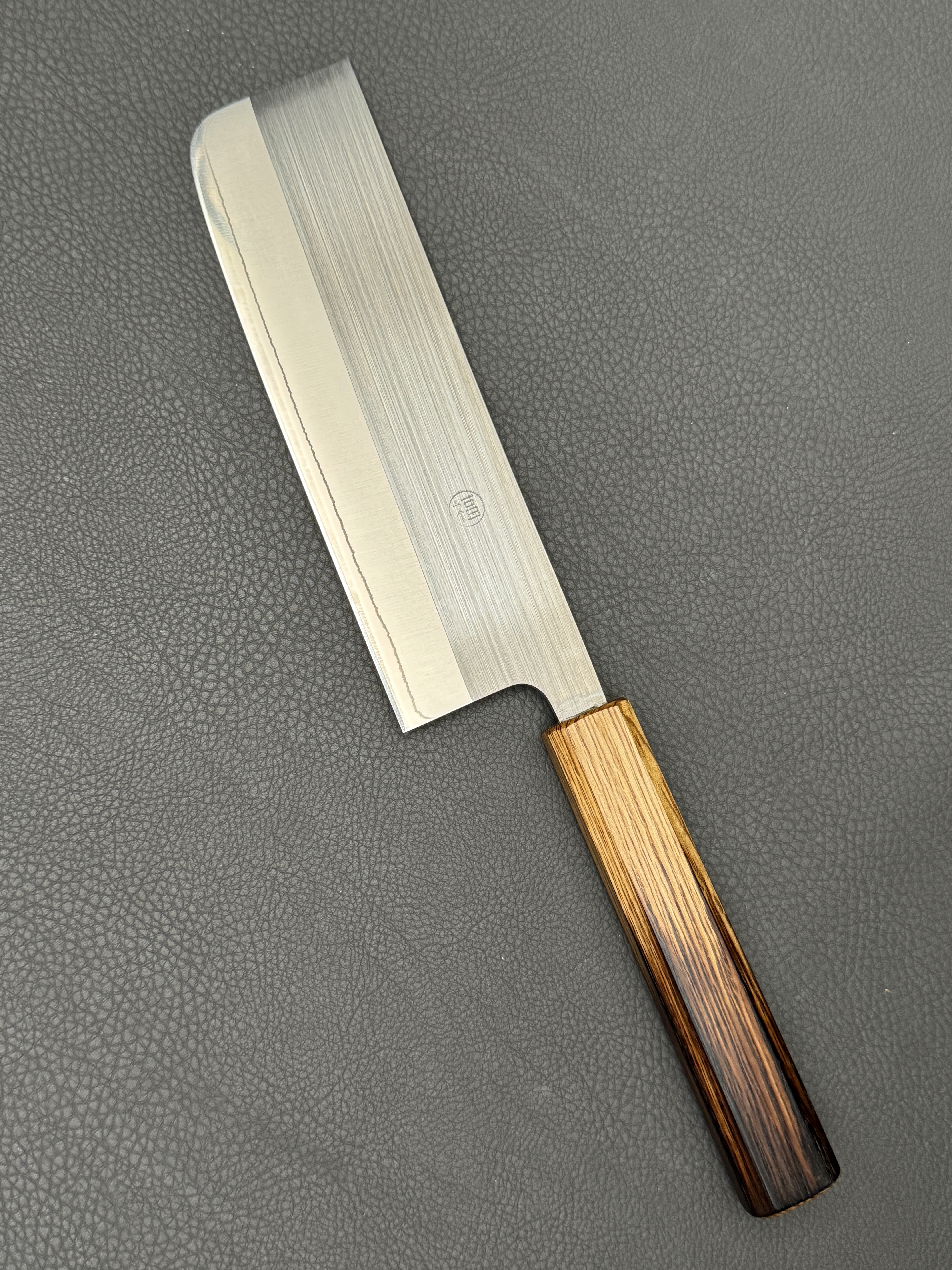 Fukushima 耐久性 Taikyū-sei, SRS13 stainless, Nakiri (vegetable knife), 165mm, Yakiurushi handle